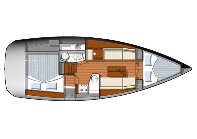 Jeanneau Sun Odyssey 33i Layout
