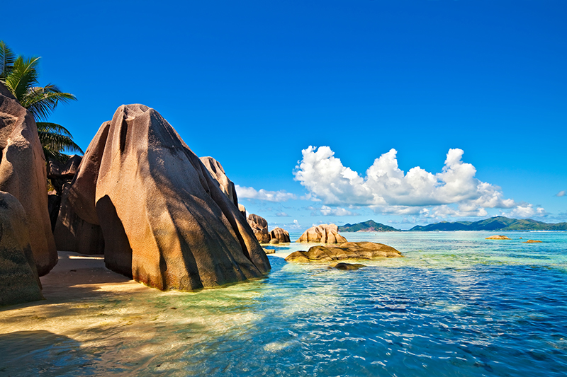 Seychelles rocks and beach