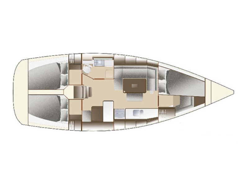 Dufour 375 layout