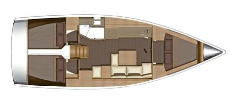 Dufour 382 Grand Large Layout