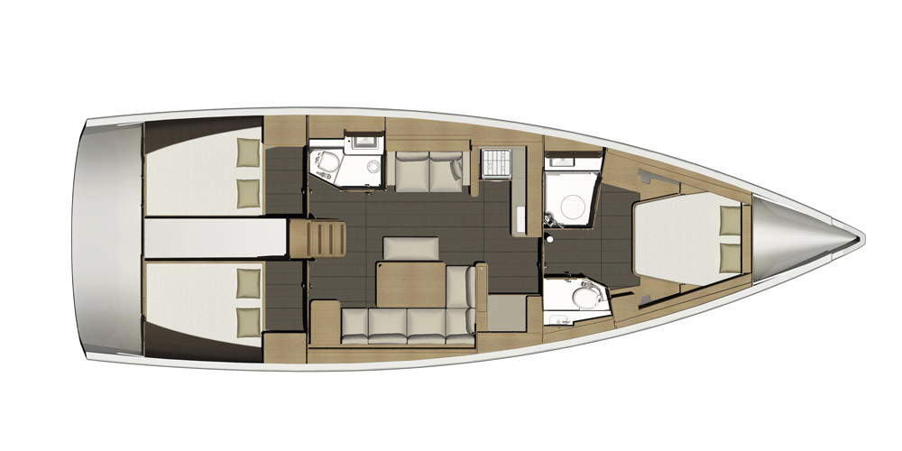 Dufour 460 Grand Large Layout