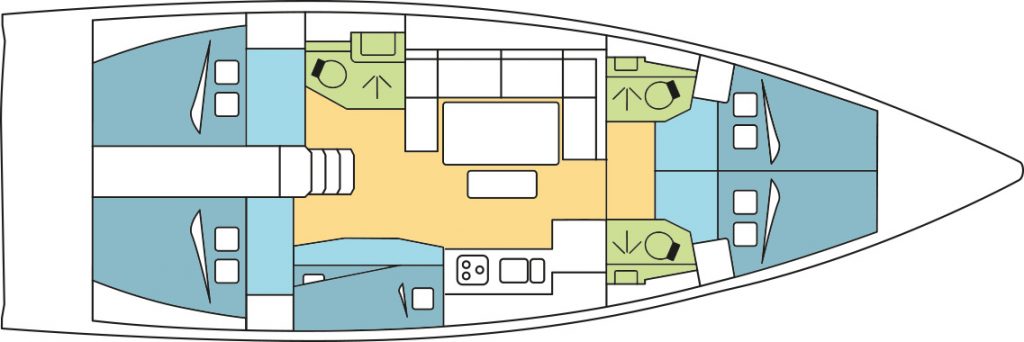 Dufour 460 layout