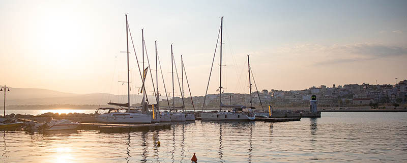Yachts in Corinth Harbour