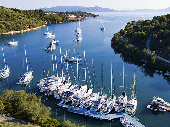 Yachts, flotilla, islands, ionian, greece