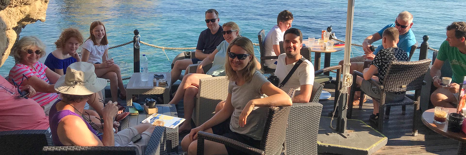 People drinking in Poros Kefalonia