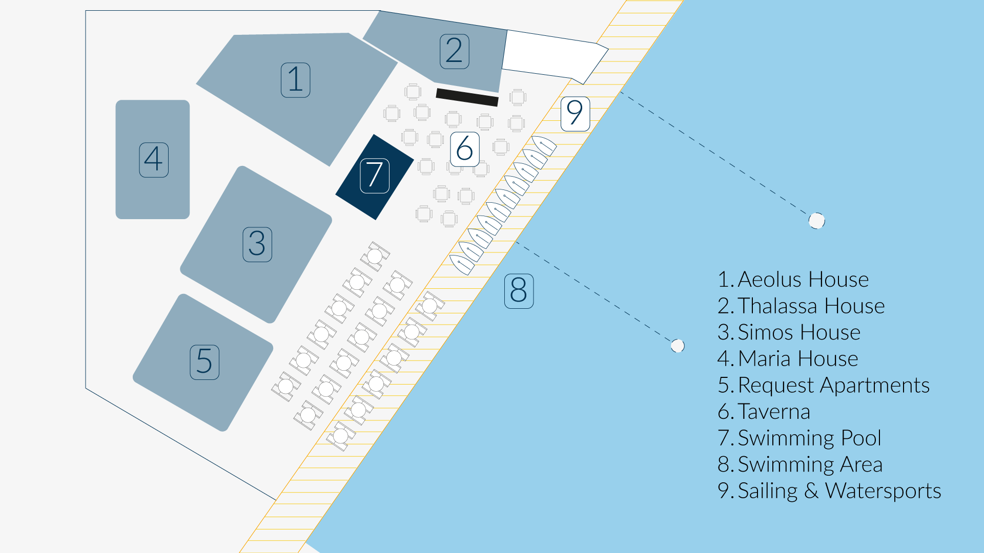 Map of Nikiana Beach Club
