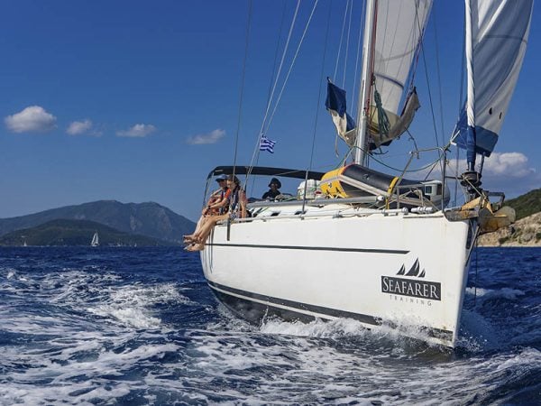 Harmony 42 training yacht sailing in the Ionian