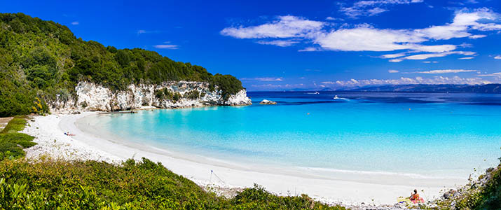 beautiful Ionian islands - Anti Paxos with turquoise beaches. Greece