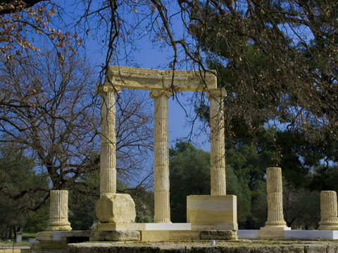 A rest from sailing today and a chance to head to Olympia, the birthplace of the original Olympic games, and the Pelopion, the tomb of Pelops after whom the Peloponnese is named.