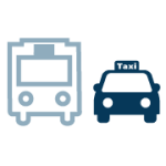 Bus and taxi icon