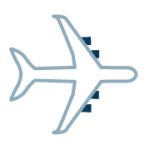 plane icon for flights and transfers