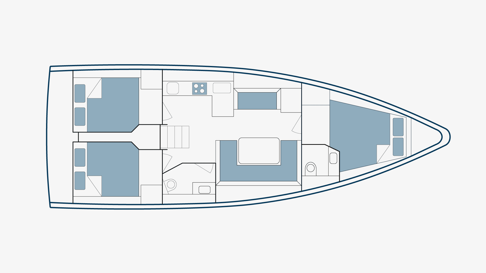 Bavaria C42 Floorplan