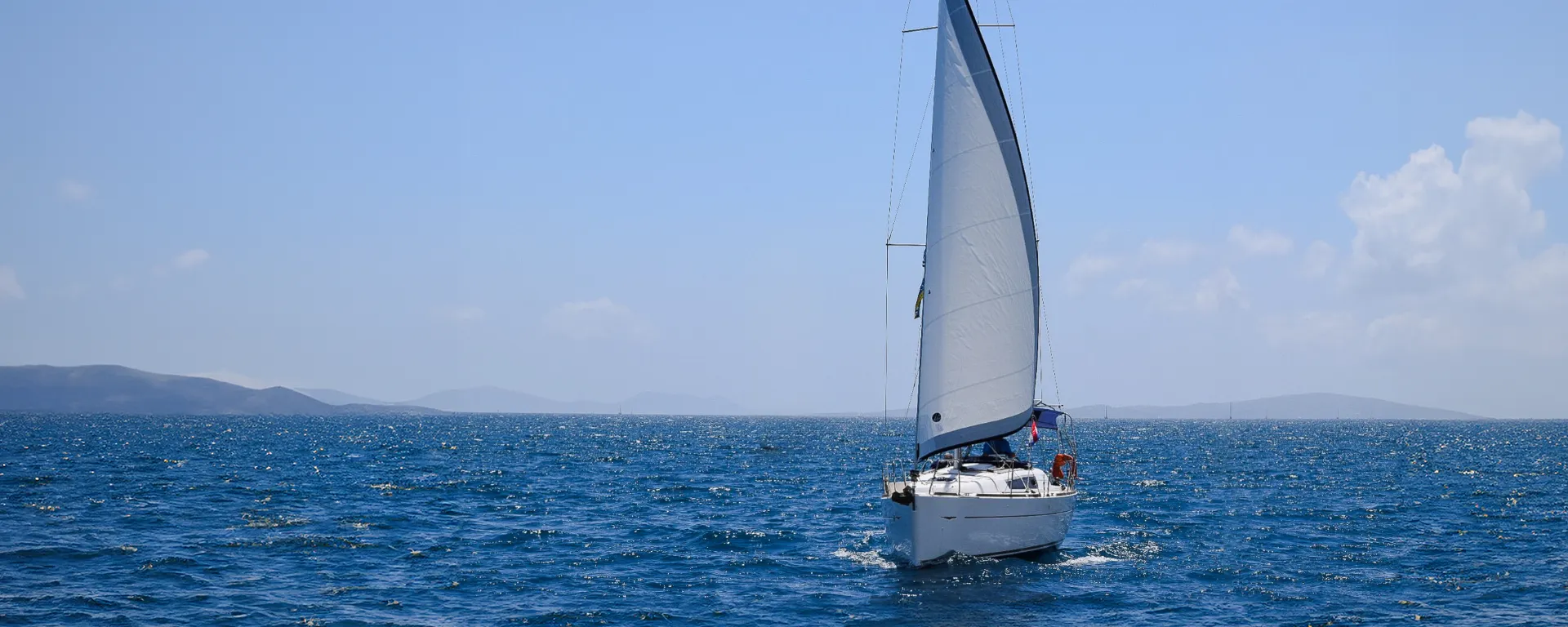 Sun Odyssey 33i Eleni under sail off Kefalonia