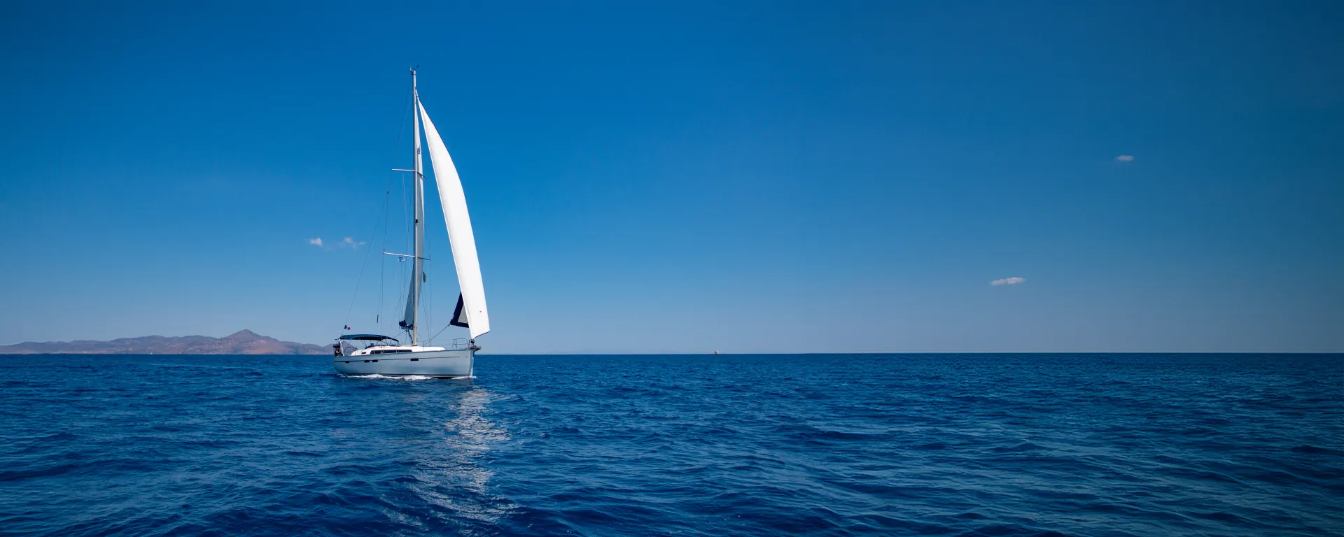 Bavaria 46 Chryseli under sail in the Ionian