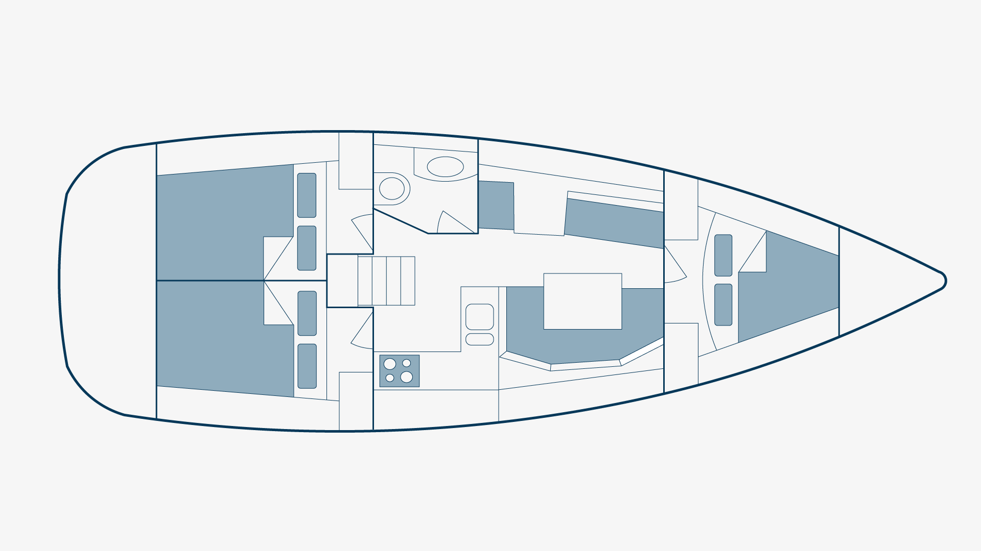Sun Odyssey 36i Floorplan