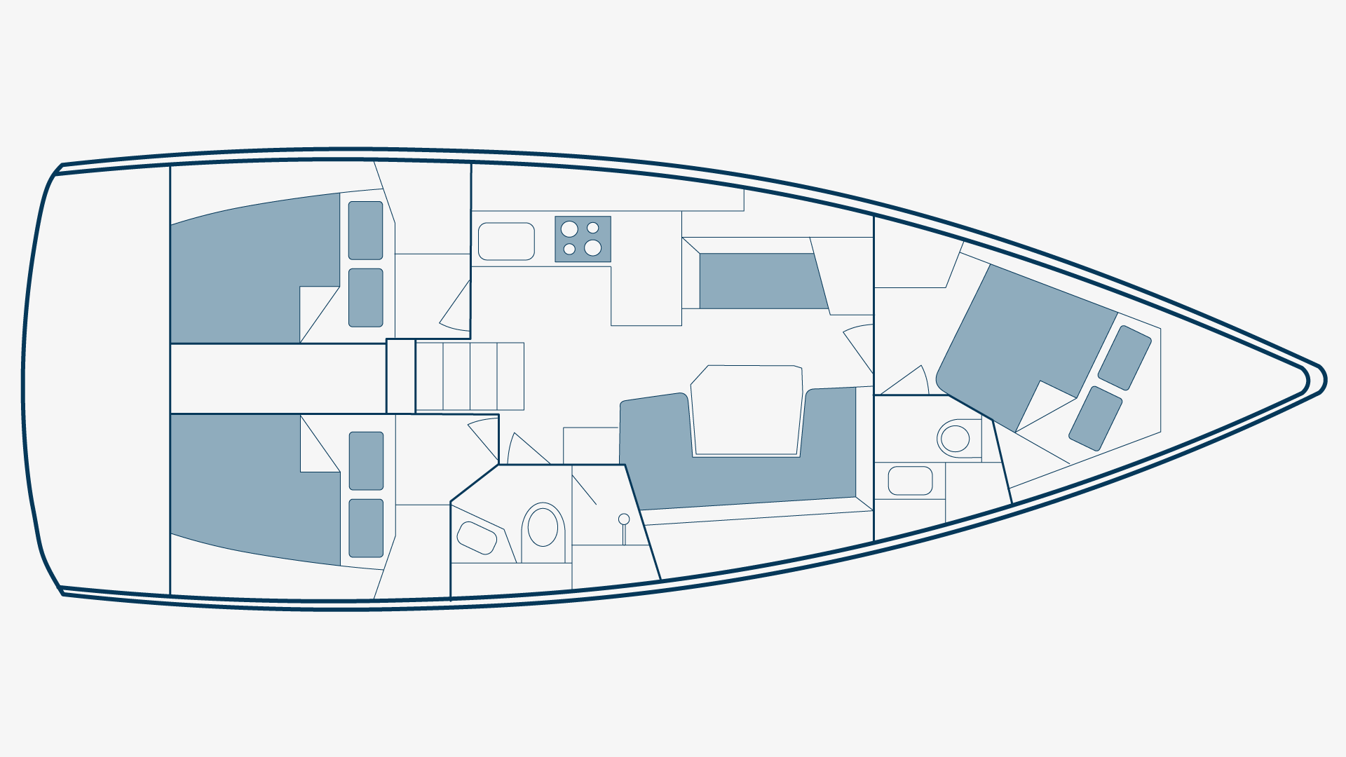 Beaneteau Oceanis 41.1 Floorplan