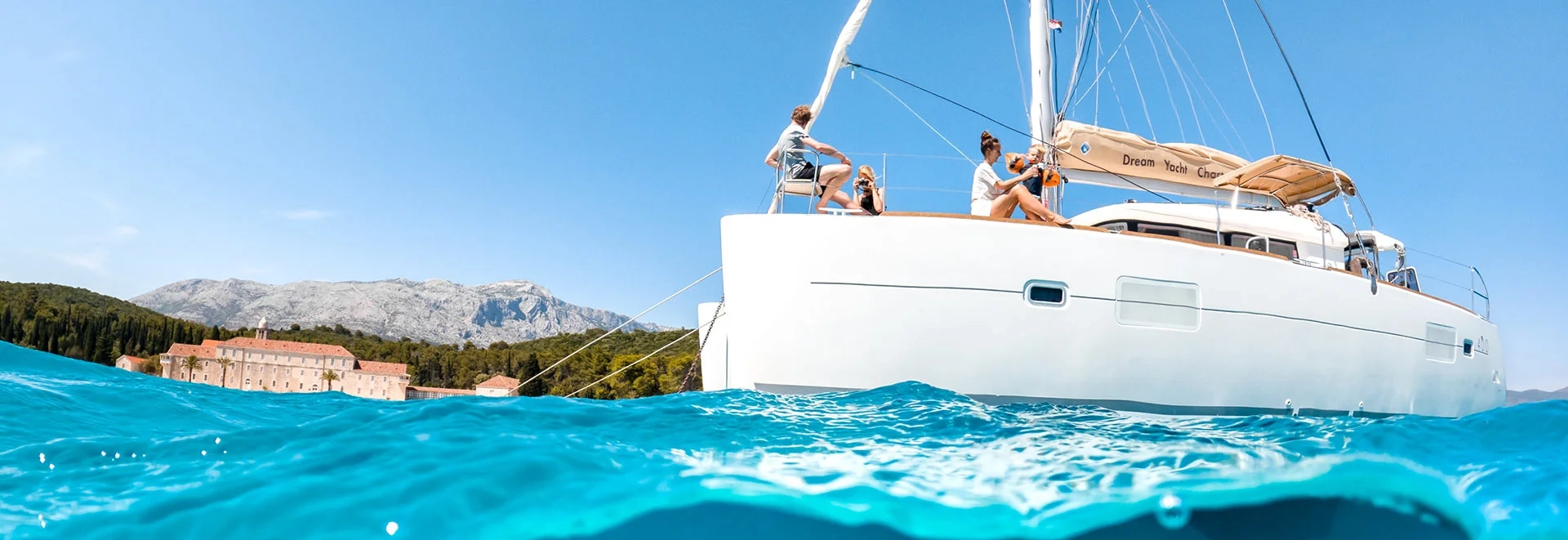 Catamaran cabin charter