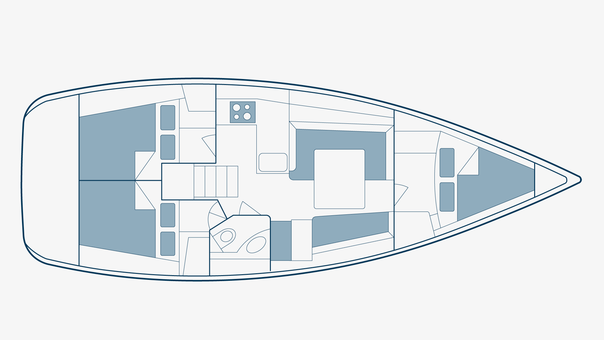 Oceanis 37 Floorplan