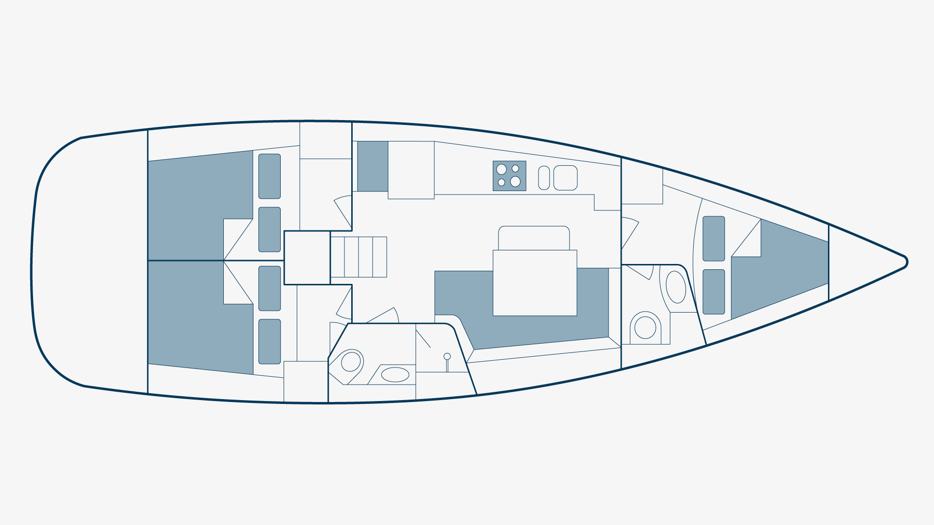 Oceanis 40 Floorplan