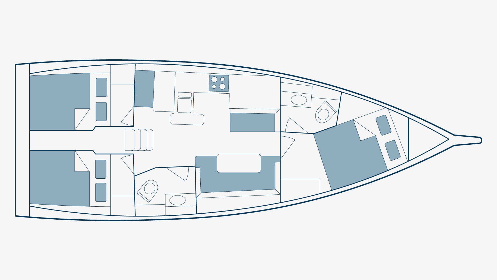 Sun Odyssey 410 Floorplan