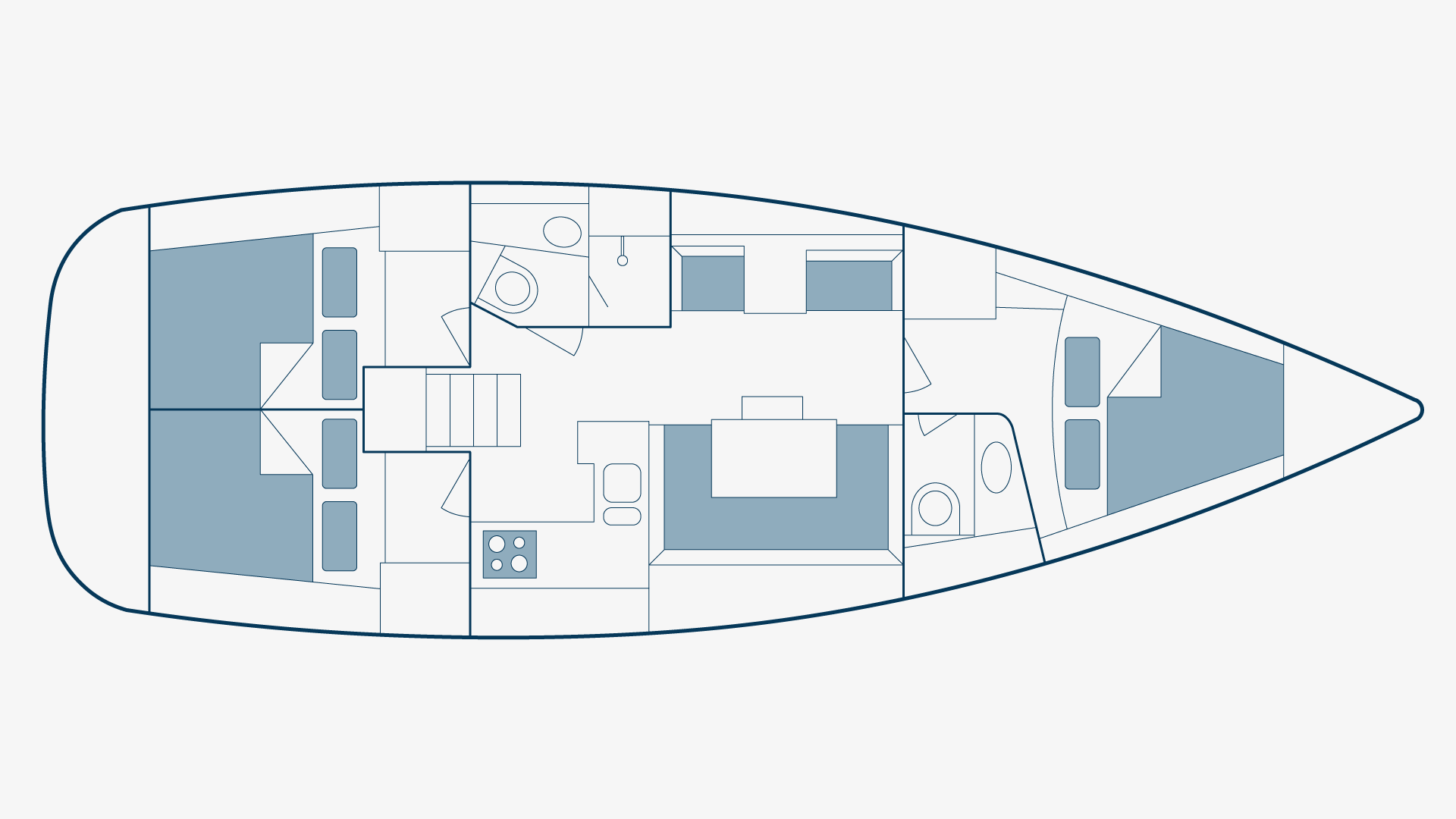 Sun Odyssey 419 Floorplan