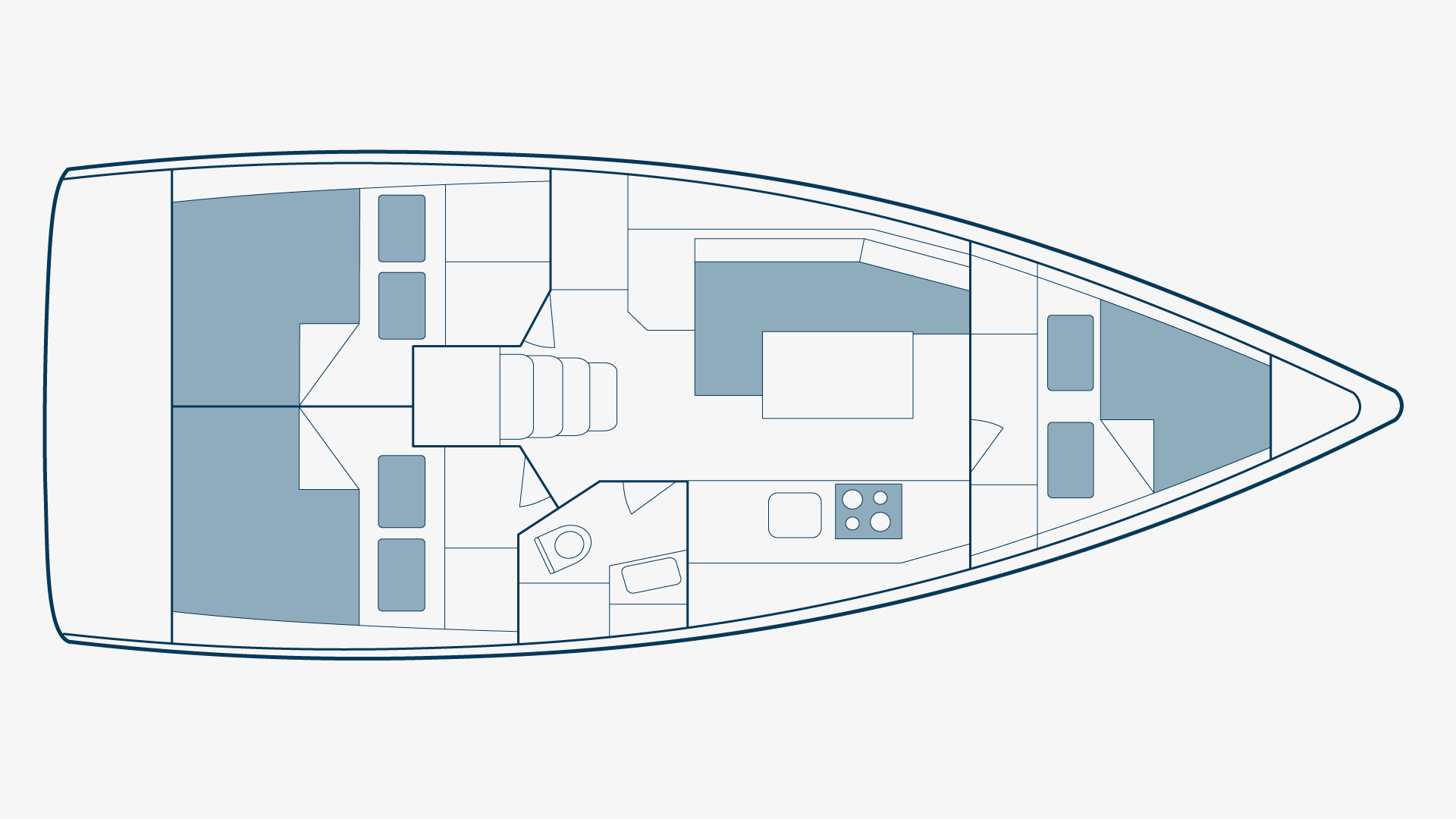 Oceanis 35 Floorplan