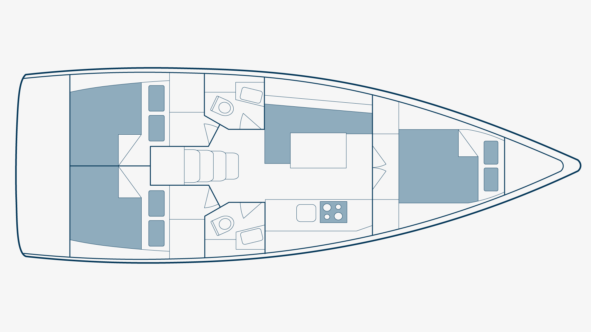 Oceanis 38.1 Floorplan