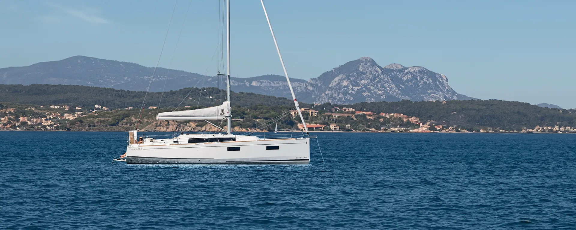 Oceanis 38.1 Sailor Mercury at anchor in Dalmatia