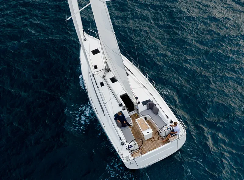 Oceanis 40.1 Bibi One under sail in Dalmatia