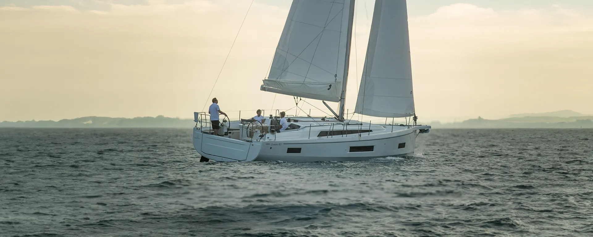 Oceanis 40.1 Bibi One under sail in Dalmatia