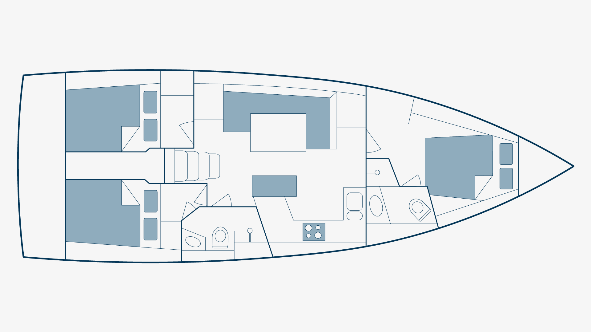 Oceanis 40.1 Floorplan