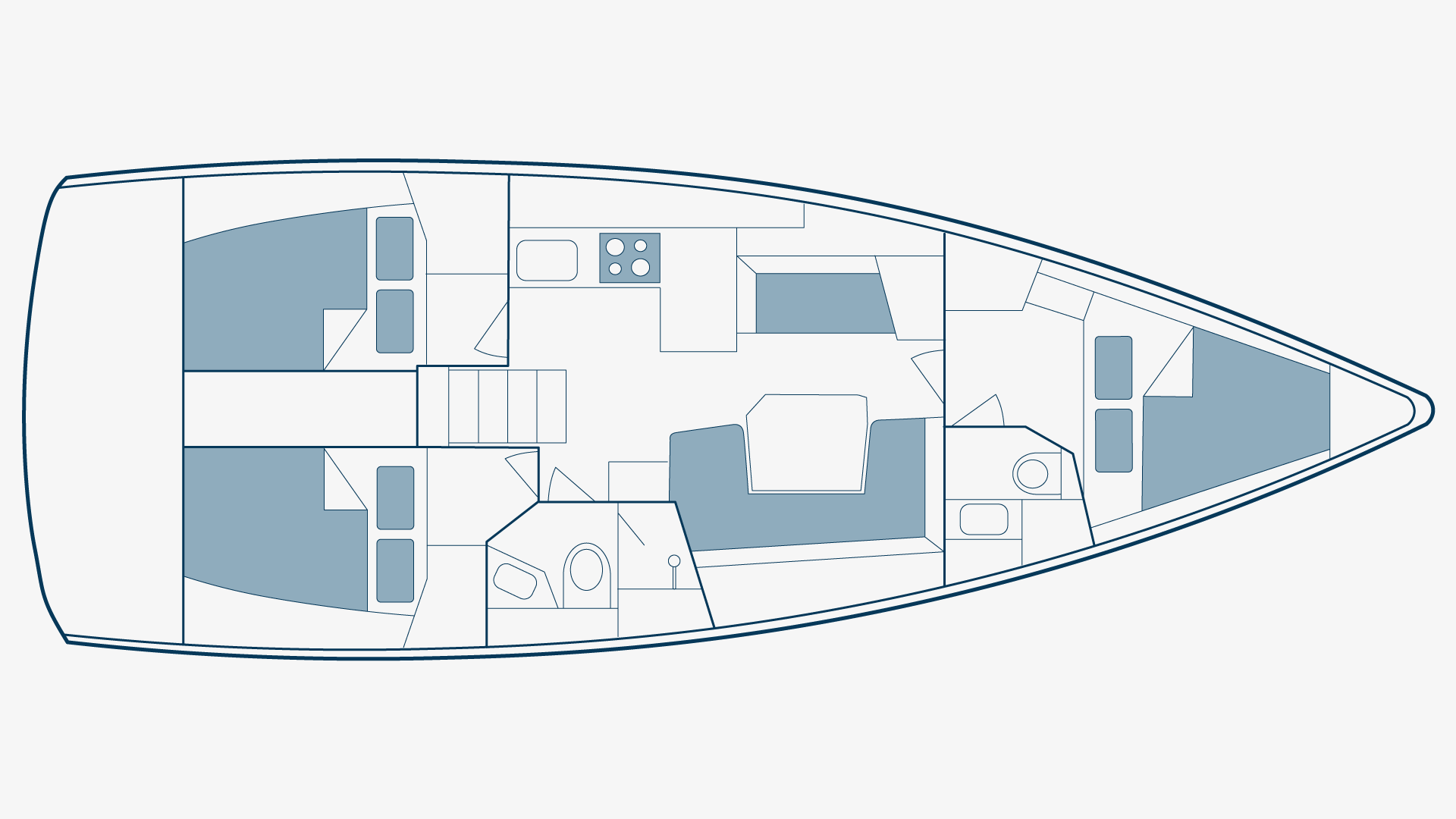 Oceanis 41 Floorplan