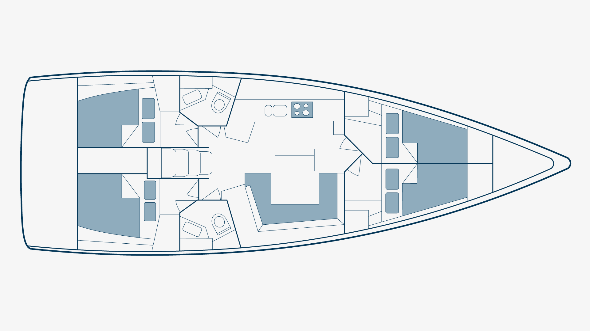 Oceanis 45 Floorplan