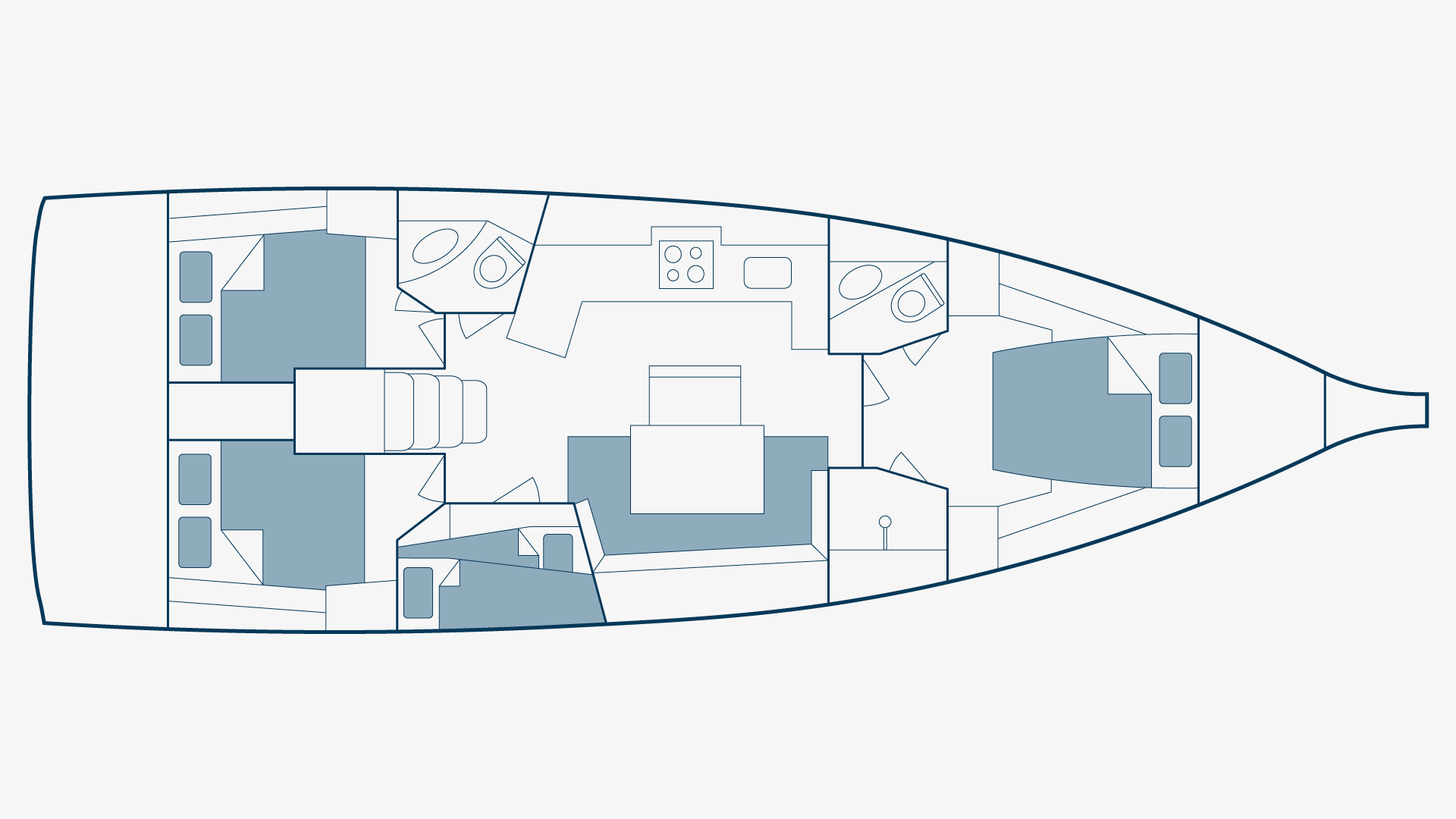 Oceanis 46.1 Floorplan
