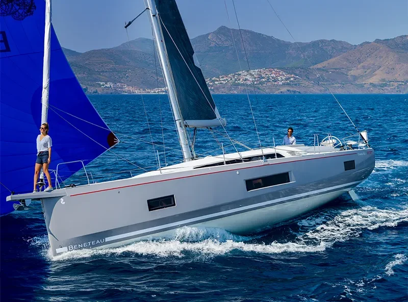 Oceanis 46.1 Nauti Boy under sail in Dalmatia