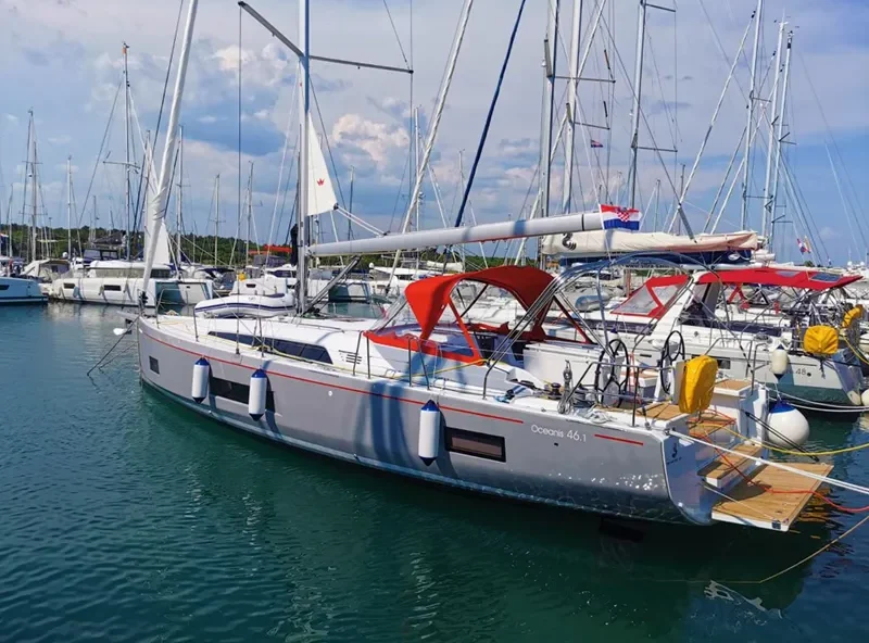Oceanis 46.1 Nauti Boy at sea in Dalmatia