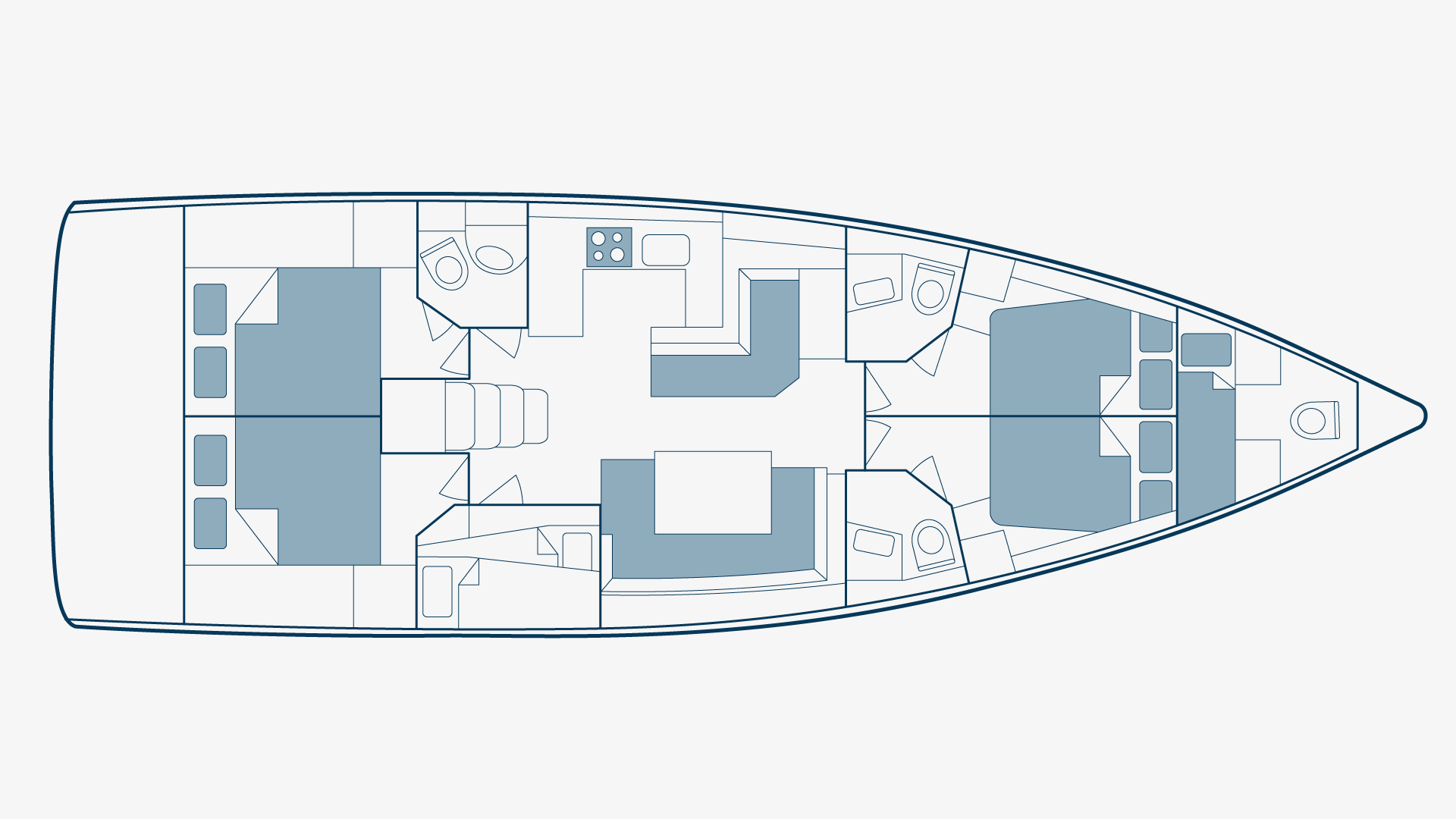 Oceanis 51.1 Floorplan