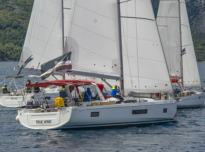 Oceanis 51.1 True Wind under sail in Dalmatia