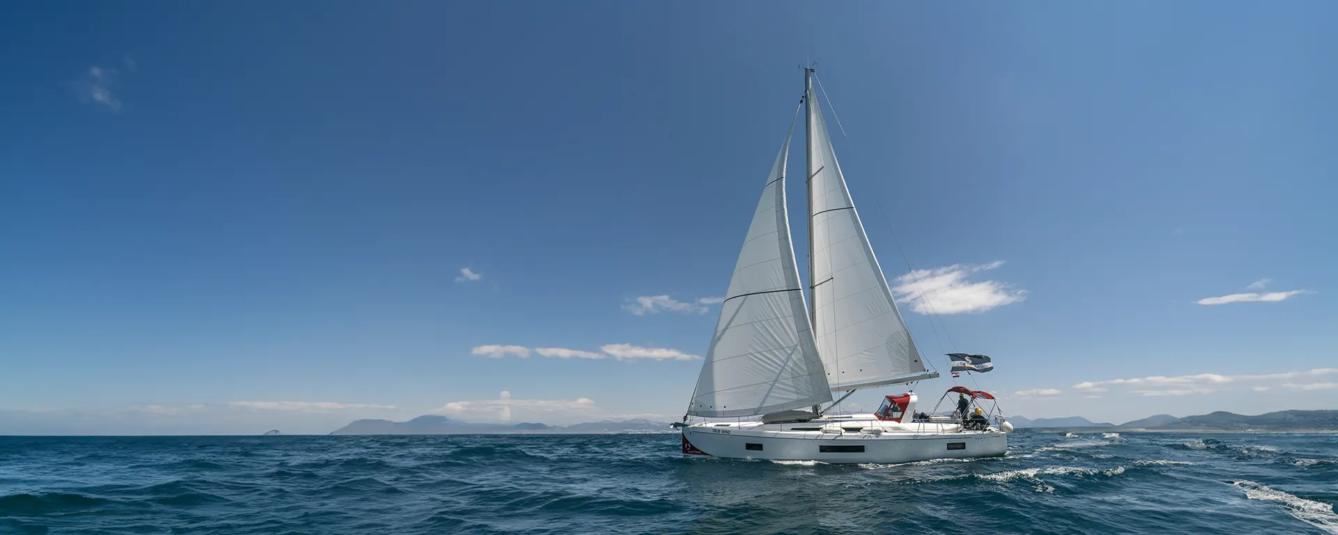 Oceanis 51.1 True Wind under sail in Dalmatia