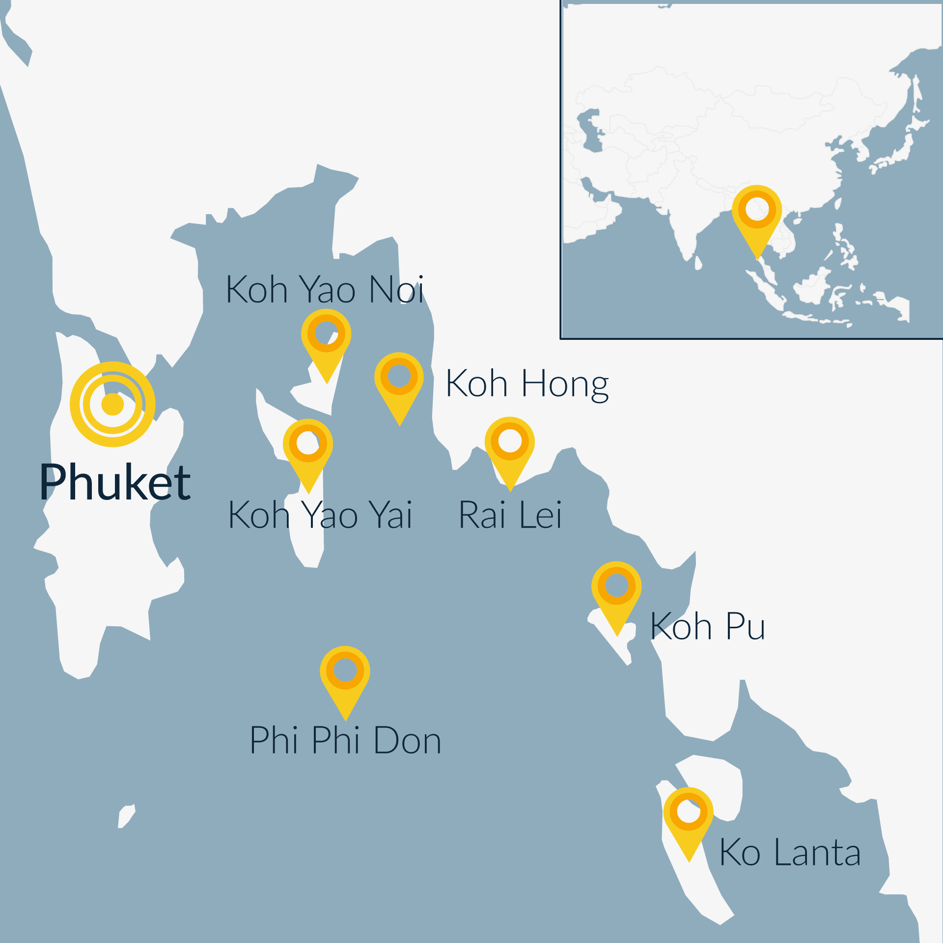 Thailand Flotilla Map