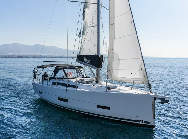 A Dufour 390 Grand Large under sail