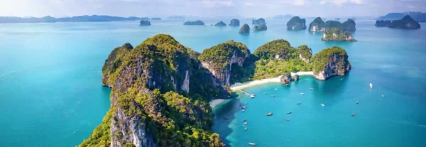 Limestone islands in Phang Nga Bay, Thailand
