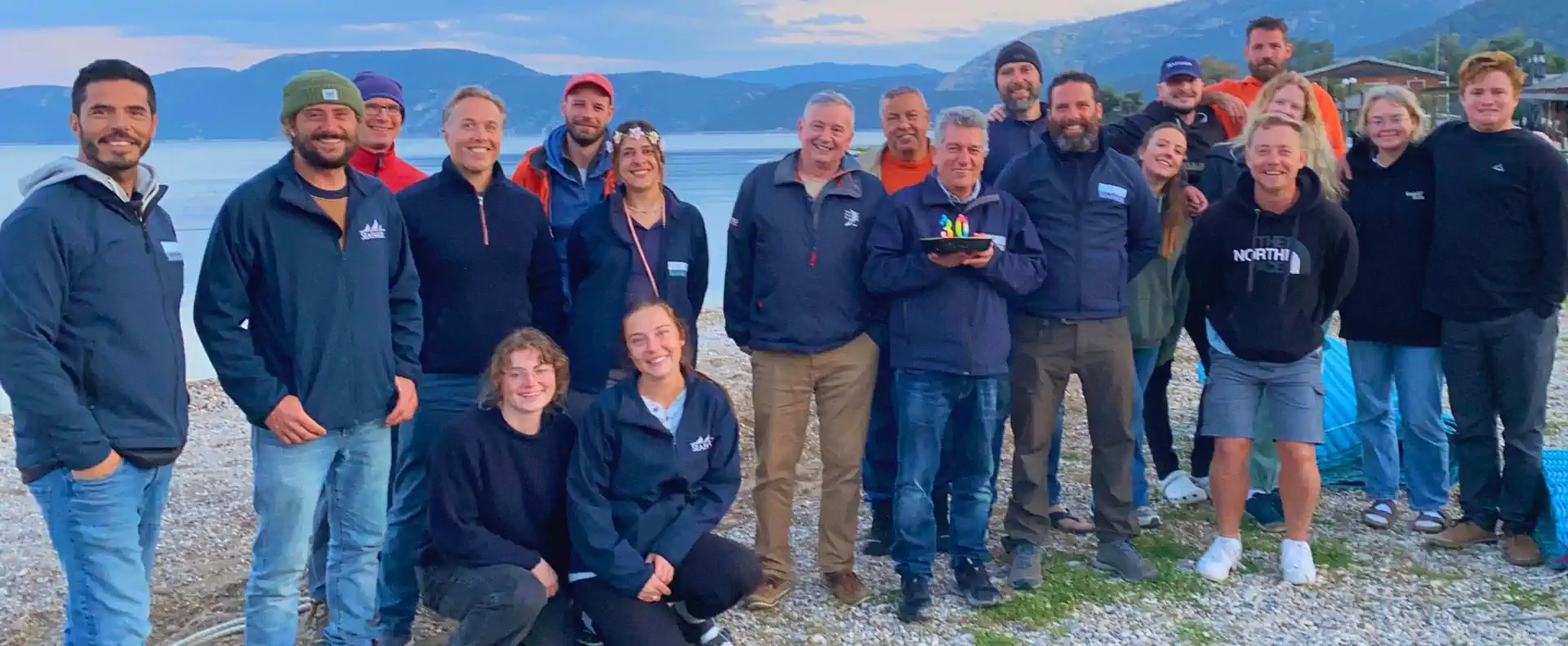sailing blogs crew training seafarer greece Seafarer crew gathered during sailing training in Greece, showcasing the people behind the sailing blogs and charters.