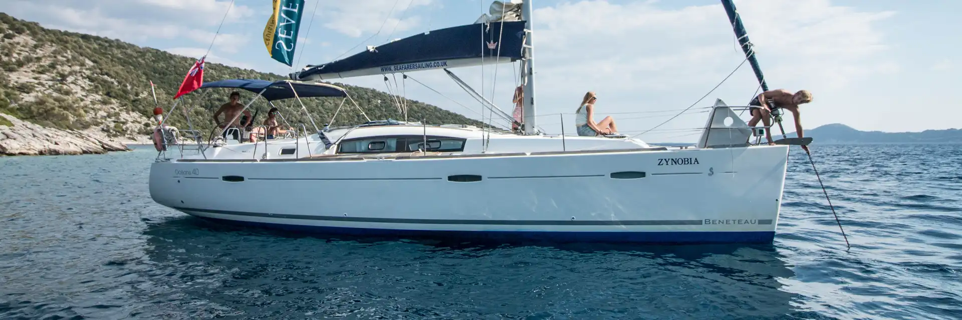 Oceanis 40 Zynobia at sea