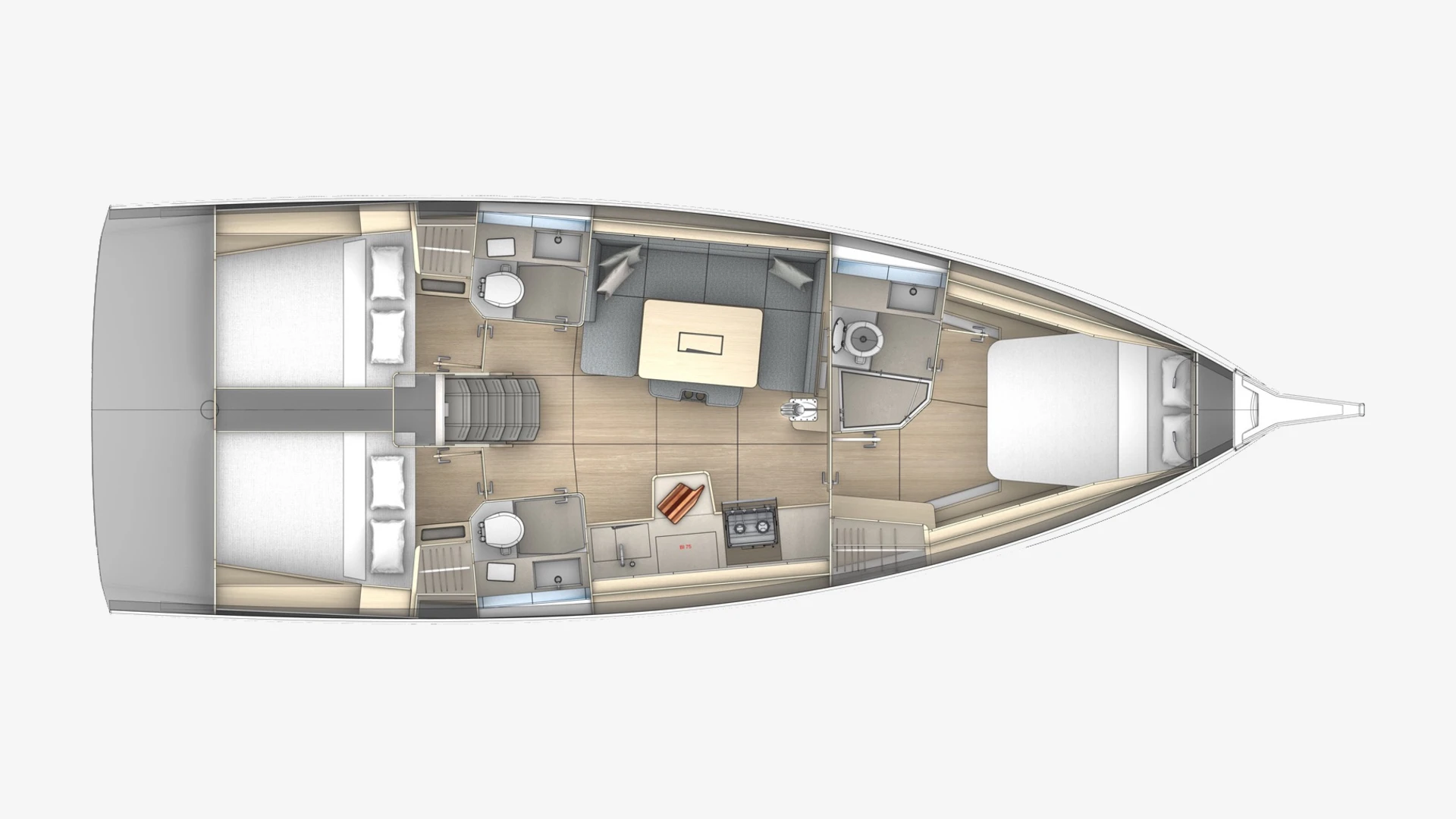 Dufour 41 layout