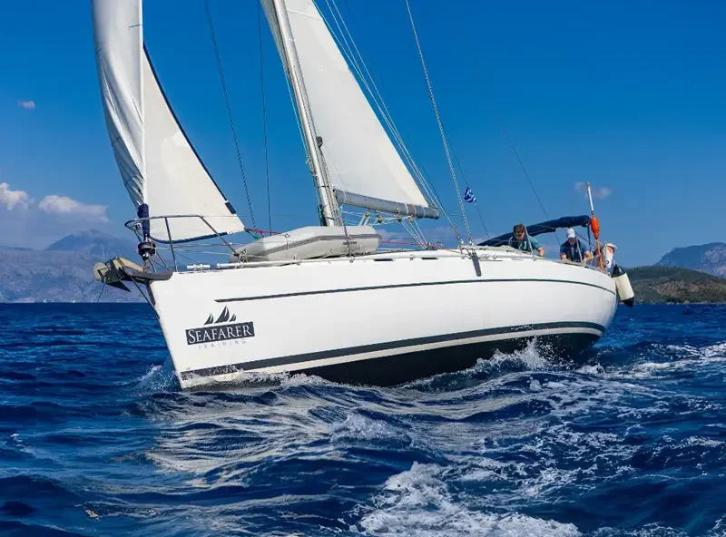 Harmony 42 Anna, a Seafarer training yacht at our RYA training centre in Greece