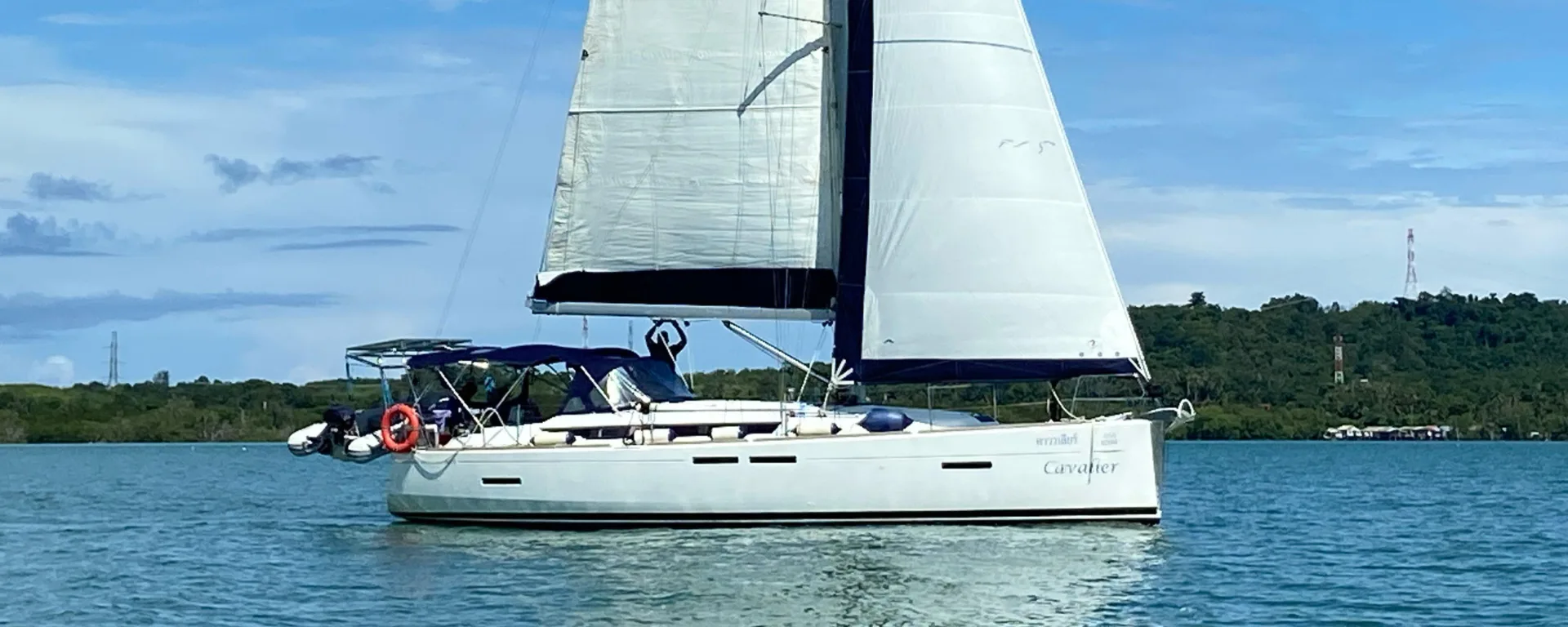 Cavalier, a Sun Odyssey 409, under sail