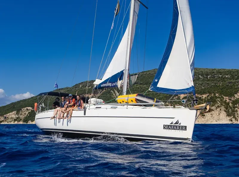 Bartholome under sail in Greece