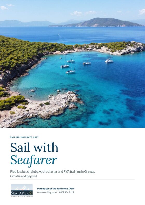 Cover of the Seafarer Sailing Holidays 2027 brochure