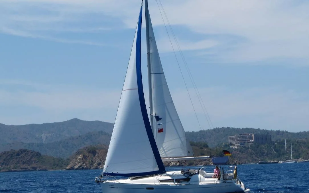 The Sun Odyssey 36i under sail on the Seafarer Fethiye flotilla